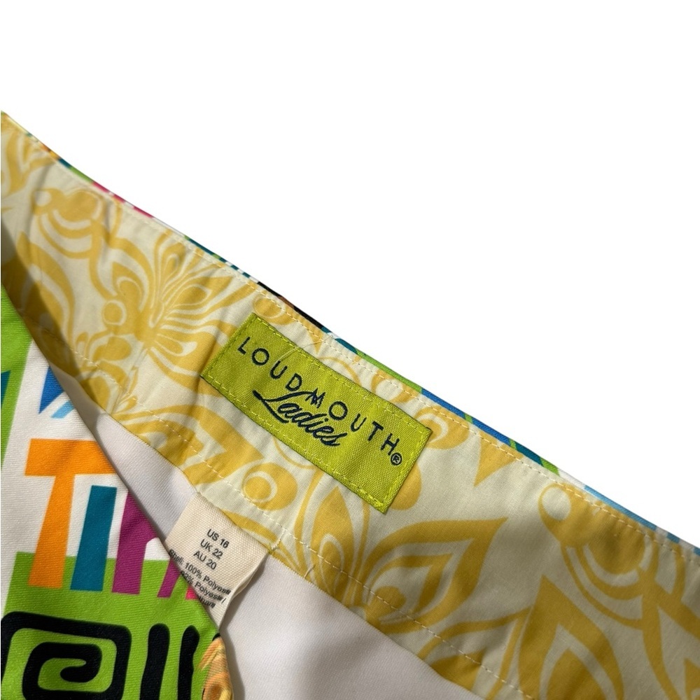 LOUDMOUTH Golf Mai Tai StretchTech Women's Hawaiian Tropical Skort US 16 - Picture 6 of 7
